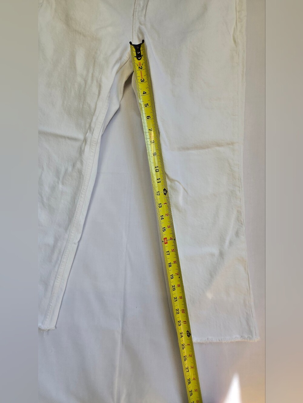 Topshop White Straight Jeans-Size 30w - Picture 6 of 8
